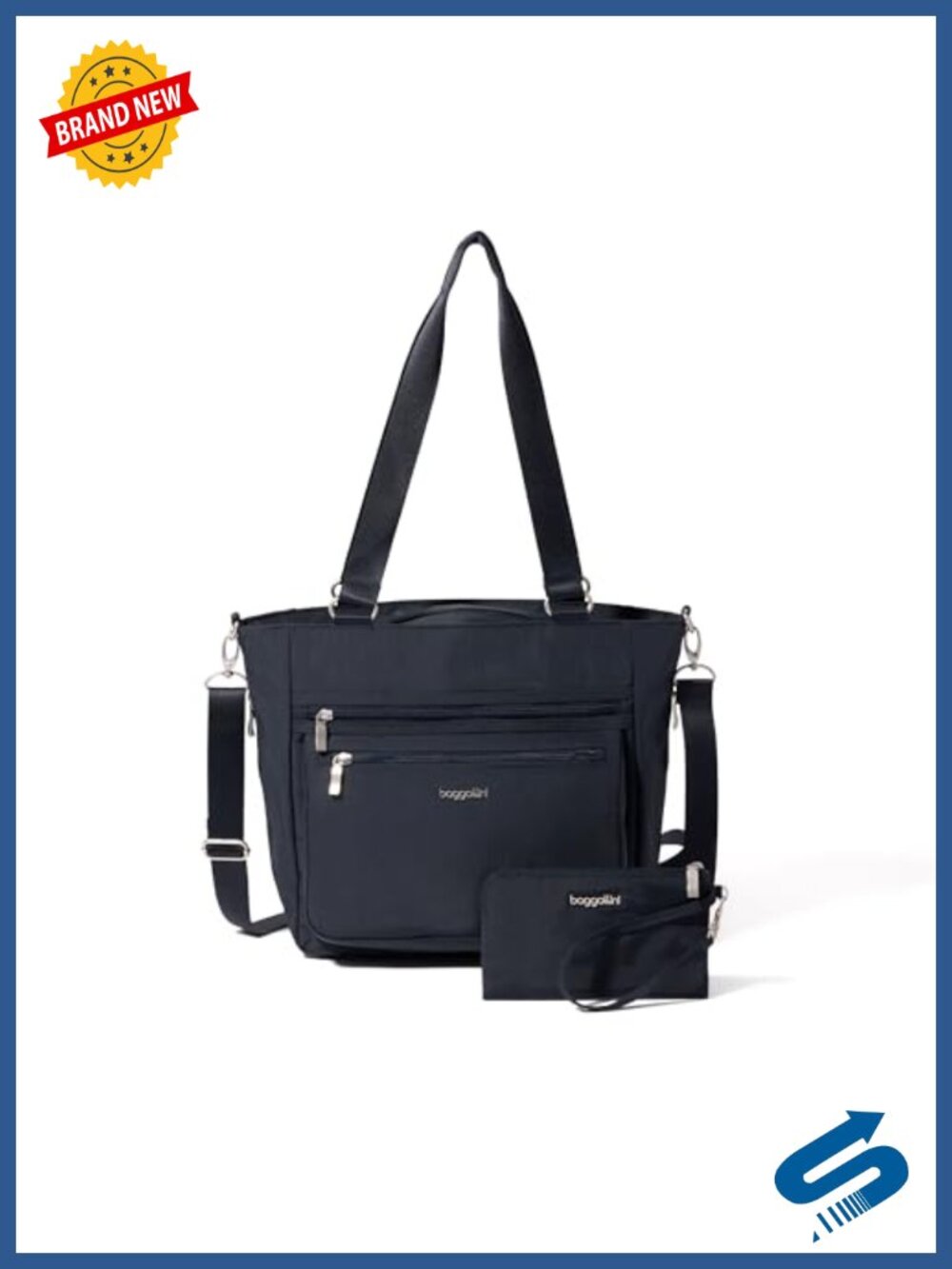 Nylon Tote Bag Shoulder Crossbody Laptop Travel Work